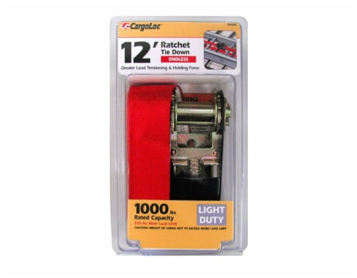 CargoLoc Endless Ratchet Tie Down - Red Perspective: front
