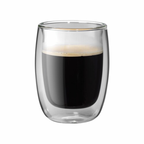 ZWILLING Sorrento 2-pc Double-Wall Glass Coffee Cup Set Perspective: front