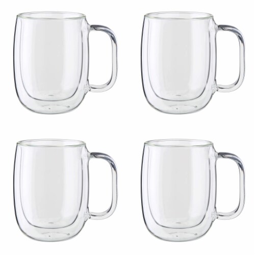 ZWILLING Sorrento Plus 4-pc Double-Wall Glass Coffee Mug Set