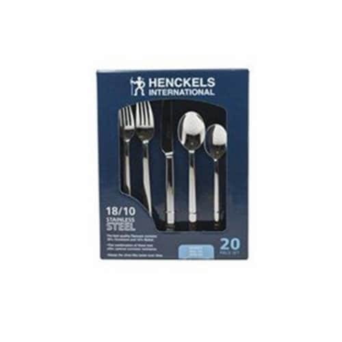 J.A. Henckels 20 Piece Valencia Pattern Flatware Set Perspective: front