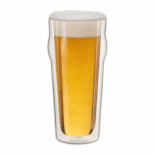 Double-Wall Beer Glasses, Set of 4