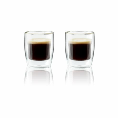 Henckels Cafe Roma 2-pc Double-Wall Glassware 3oz. Espresso Glass Set Perspective: front