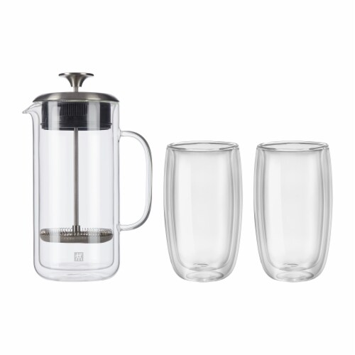 ZWILLING Sorrento 8-pc Double-Wall Latte Glass & Straw Set, 8-pc - Kroger