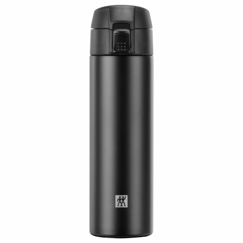 ZWILLING Thermo 15.2-ounce Travel Bottle - Matte Black Perspective: front
