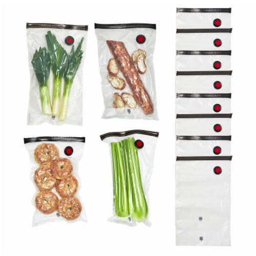 ZWILLING Fresh & Save 12-Piece Large Vacuum Sealer Bags, Sous Vide Bags Perspective: front