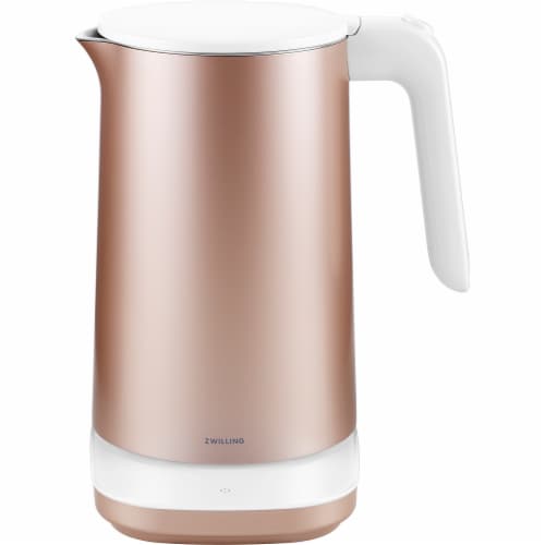 ZWILLING Enfinigy 1.56-qt Cool Touch Stainless Steel Electric Kettle Pro, Tea Kettle, Rose Perspective: front