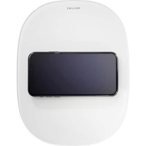 ZWILLING Enfinigy Wireless Charging Scale, White Perspective: front