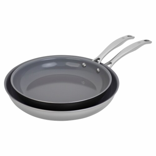 Henckels Clad H3 2-pc Stainless Steel Ceramic Nonstick 10-in & 12-in Fry Pan Set, 2-pc - Fry's Food Stores