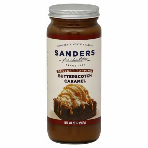 Sanders Butterscotch Caramel Topping Perspective: front