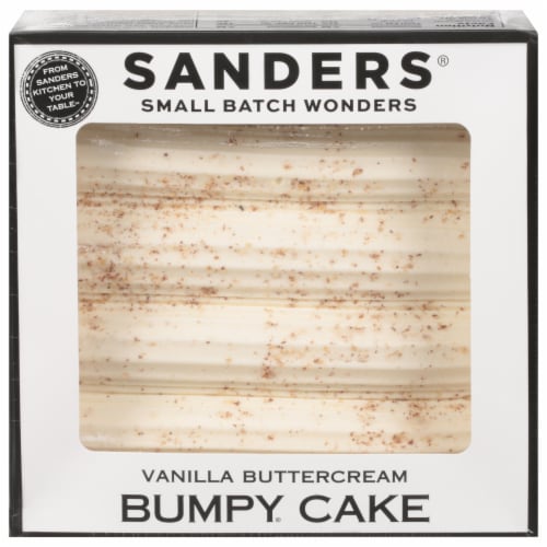 Sanders Vanilla Buttercream Bumpy Cake Perspective: front