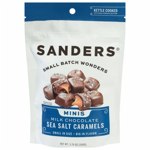Sanders® Milk Chocolate Sea Salt Caramel Mini Bites Perspective: front