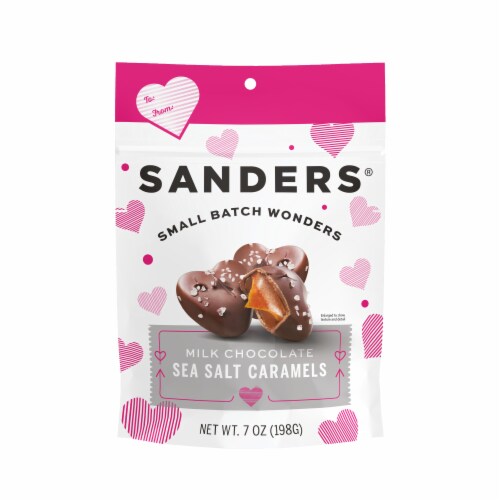 Sanders small batch wonders milk chocolate sea salt caramels 7 oz