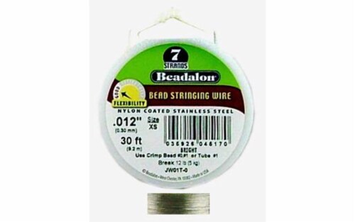 Beadalon, .012'' - 7 Strand Bright 30' Beadalon, .012'' - 7 Strand Bright 30'