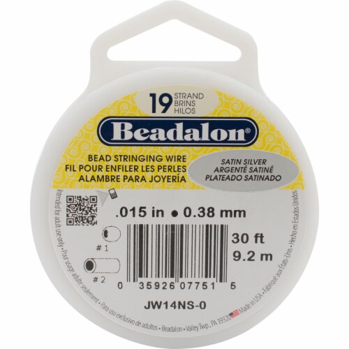 Stringing Wire 19-Strand .015 X30'-Satin Silver, 1 count - Fry’s Food Stores