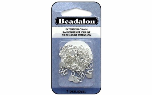 Beadalon Extension Chain Heart Silver Plate 7pc 1 Jay C Food Stores