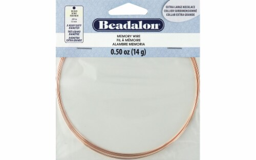 Beadalon Memory Wire Necklace ExLg Rose Gold .5oz 1 Fred Meyer