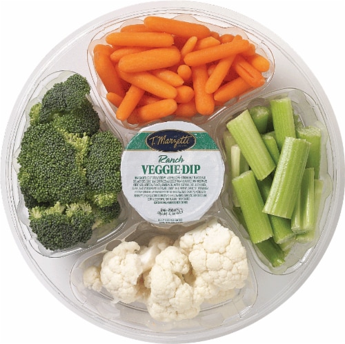 Small Vegetable Tray with Ranch Dip Perspective: front