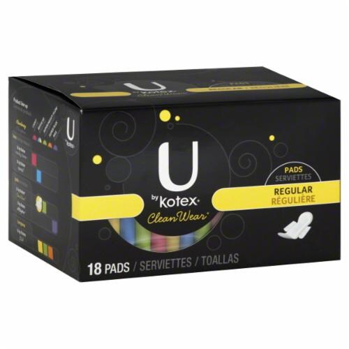 U By Kotex Clean Wear Regular Pads Perspective: front