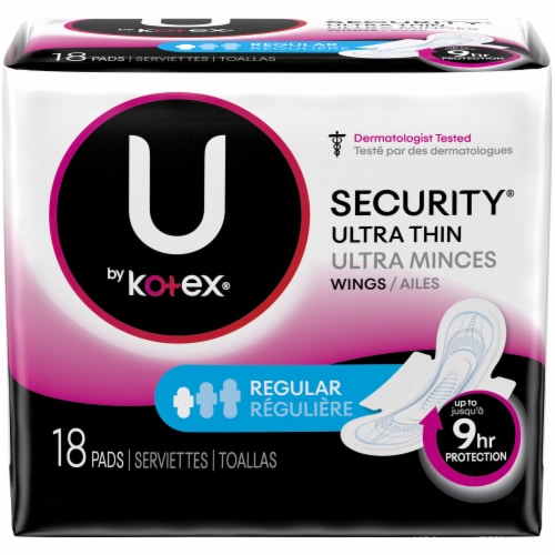 U by Kotex® Security® Ultra Thin Regular Maxi Panty Liner with Wings