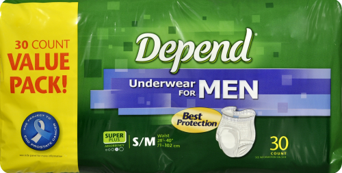 Depend Underwear for Men Perspective: front