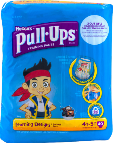 Pull-Ups Learning Designs Boys' Potty Training Pants, 4T-5T (38-50 lbs) Perspective: front