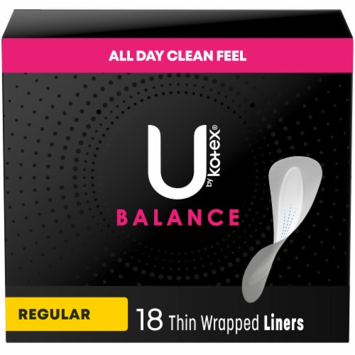 U by Kotex Balance Daily Wrapped Panty Liners Light Absorbency