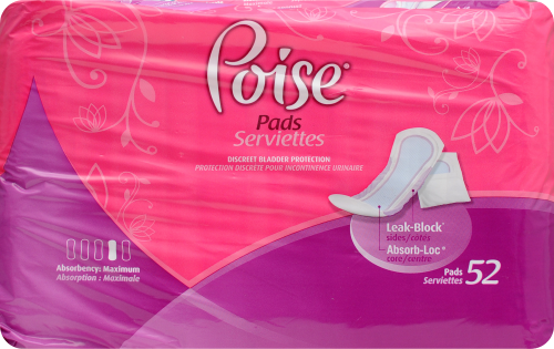 Poise Ultra Absorbent Pads, 52 Pads - Kroger