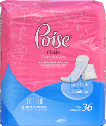 Poise Overnight Incontinence Pads For Women Ultimate Absorbency Bladder  Control Pads, 24 ct - Smith's Food and Drug