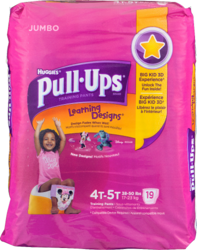 Pull-Ups Girls' Potty Training Pants, 4T-5T (38-50 lbs), 21 ct - Pay Less  Super Markets