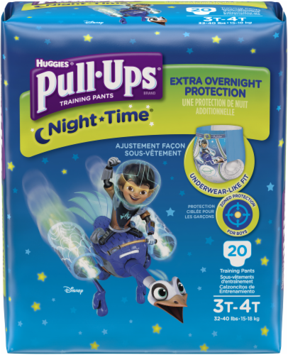 Pull-Ups Night-Time Boys' Potty Training Pants, 3T-4T (32-40 lbs), 20 ct -  Fred Meyer