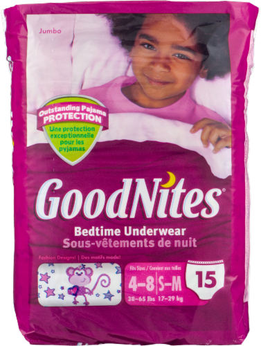 Goodnites Girls' Bedwetting Underwear, S/M (38-65 lbs), 15 count - Kroger