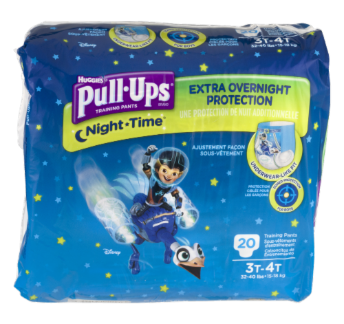 Pull-Ups Night-Time Boys' Potty Training Pants, 4T-5T (38-50 lbs) Perspective: front