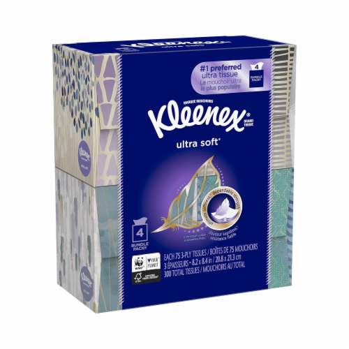 Kleenex Ultra Soft Facial Tissues Perspective: front