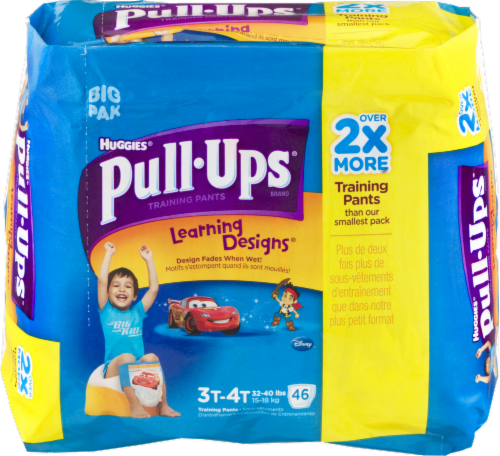 Pull-Ups Learning Designs Boys' Potty Training Pants, 3T-4T (32-40 lbs) Perspective: front