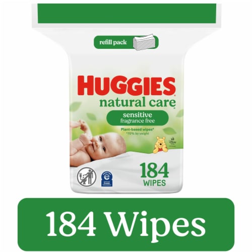 Huggies Natural Care Unscented Sensitive Baby Wipes, 184 ct - Gerbes Super  Markets