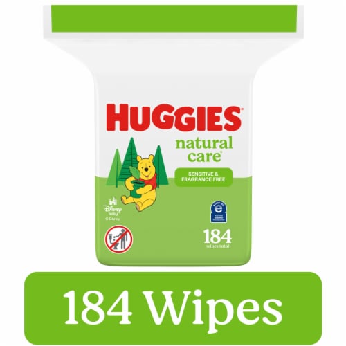 Huggies Natural Care Unscented Sensitive Baby Wipes Perspective: front