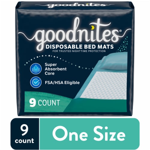 Goodnites Disposable Bed Pads Perspective: front