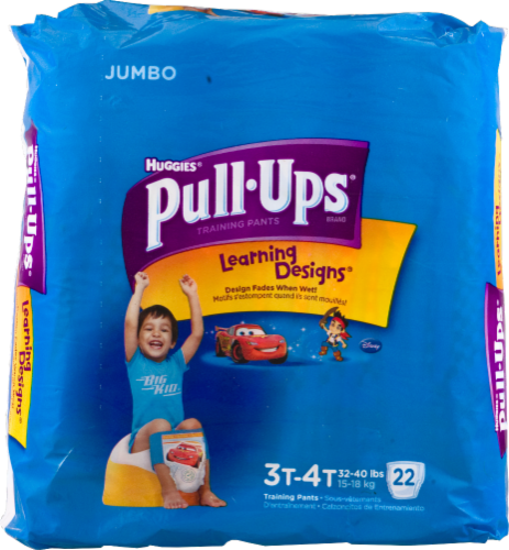 Pull-Ups Learning Designs Boys' Potty Training Pants, 3T-4T (32-40 lbs) Perspective: front
