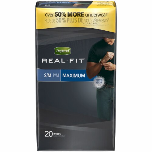 Depend Real Fit Maximum Absorbency Incontinence Underwear For Men