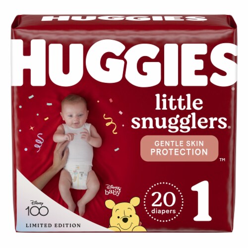 Huggies Little Snugglers Baby Diapers, Size 1 (8-14 lbs)