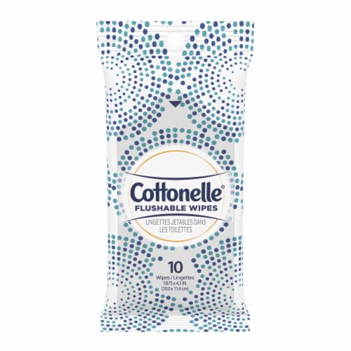 Cottonelle Flushable Wet Wipes Perspective: front