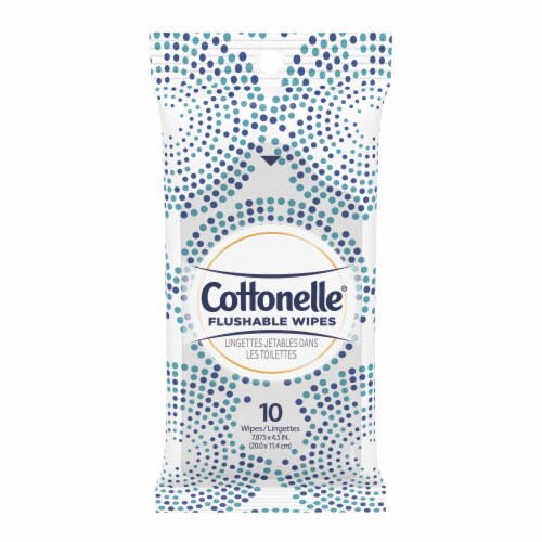 Cottonelle Flushable Wet Wipes Perspective: front