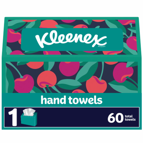 Kleenex Disposable Paper Hand Towels Box Perspective: front