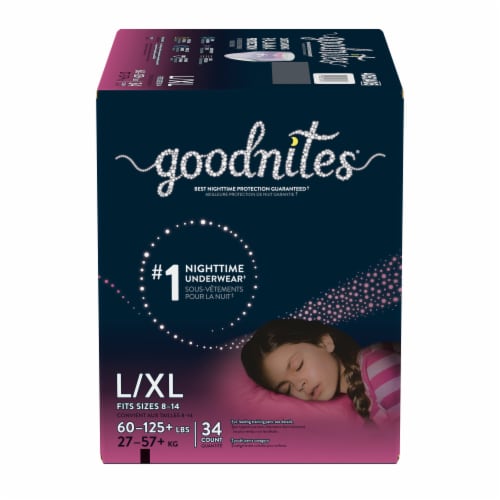 Goodnites Girls' Bedwetting Underwear, L/XL (60-125+ lbs), 34 ct - Pick 'n  Save