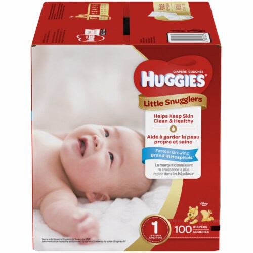  Huggies Snug & Dry Diapers, Size 1, 100 Count : Baby