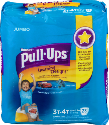 Pull Ups Cool & Learn Training Pants, 3T-4T (32-40 lb), Jumbo