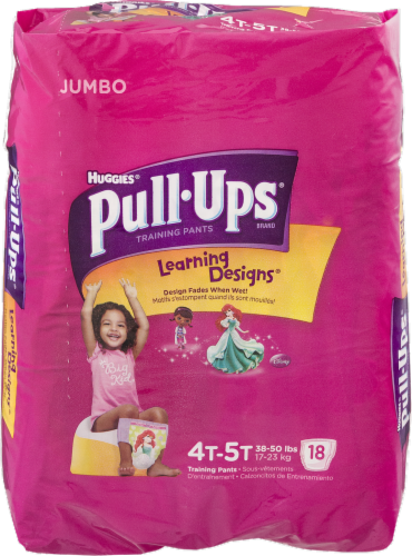 Pull-Ups Learning Designs Girls' Potty Training Pants, 4T-5T (38-50 lbs),  18 ct - Pay Less Super Markets