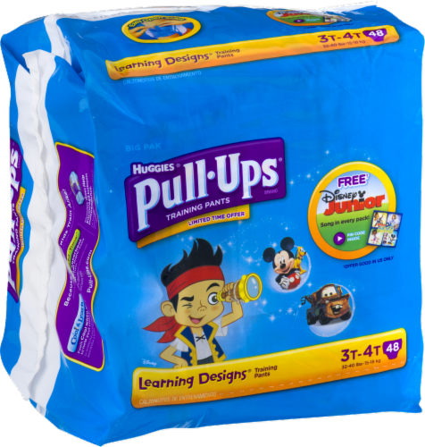 Pull-Ups Learning Designs Boys' Potty Training Pants, 3T-4T (32-40 lbs), 46  ct - Smith's Food and Drug