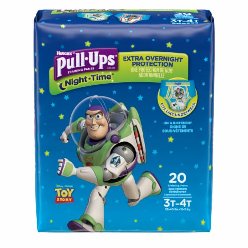 Pull-Ups Night-Time Boys' Potty Training Pants, 3T-4T (32-40 lbs), 20 ct -  Pay Less Super Markets