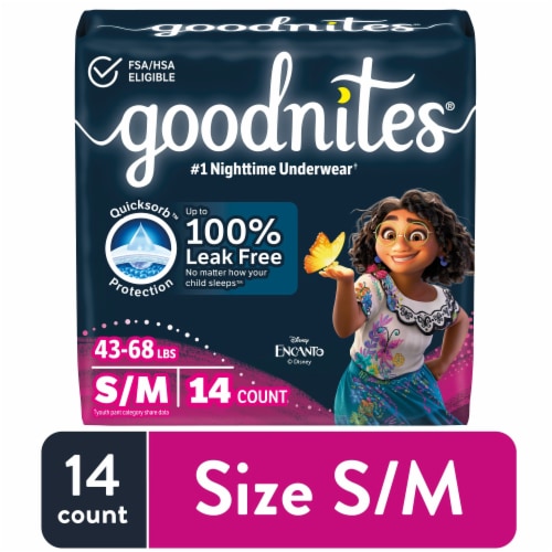 Goodnites Overnight Underwear for Girls Perspective: front